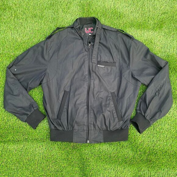 Weather Craft vintage nylon bomber 80s jacket size large - Picture 1 of 7
